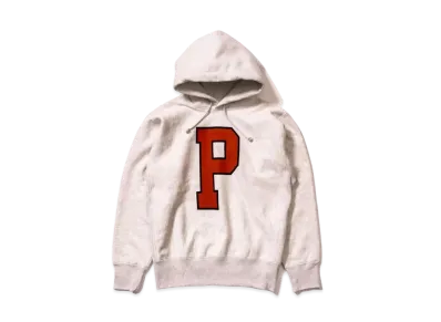 THE REAL McCOY'S Hooded Sweatshirt / 'P' "Silver Grey"