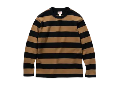 THE REAL McCOY'S Buco Stripe Racing Jersey "Brown"