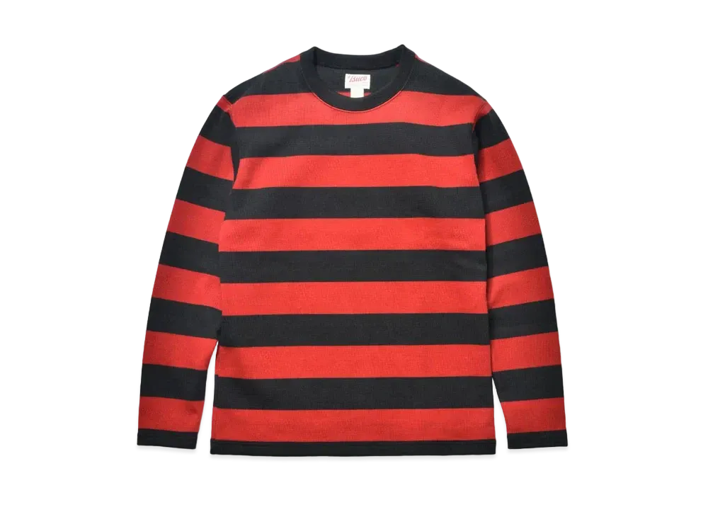 THE REAL McCOY'S Buco Stripe Racing Jersey "Black Red"
