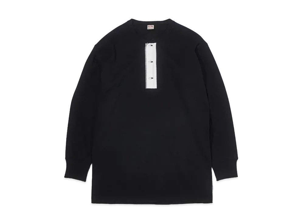 THE REAL McCOY'S Union Henley Undershirt L/S "Black"
