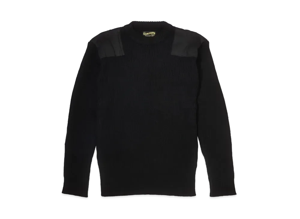 THE REAL McCOY'S Sweater, Service Wool "Black"
