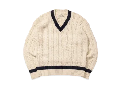 THE REAL McCOY'S Tilden Knit Sweater "Milk"