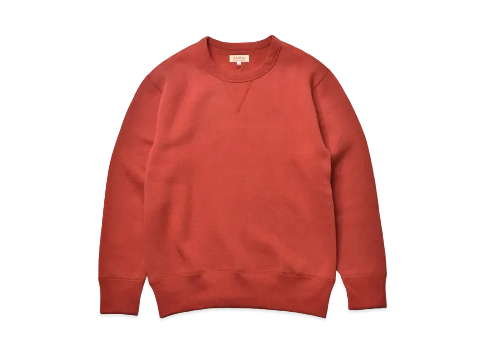 THE REAL McCOY'S 10 Oz. Loopwheel Crewneck Sweatshirt "Cherry"