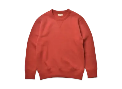 THE REAL McCOY'S 10 Oz. Loopwheel Crewneck Sweatshirt "Cherry"