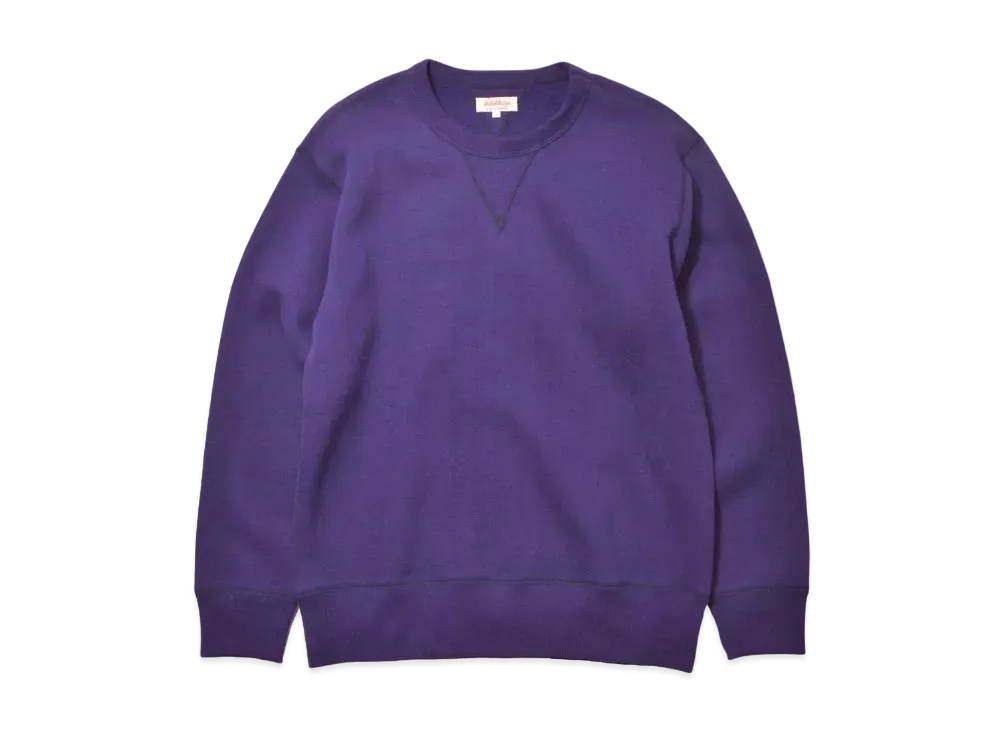 THE REAL McCOY'S 10 Oz. Loopwheel Crewneck Sweatshirt "Purple"