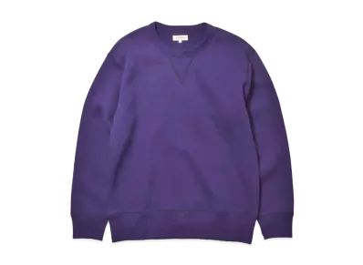 THE REAL McCOY'S 10 Oz. Loopwheel Crewneck Sweatshirt "Purple"
