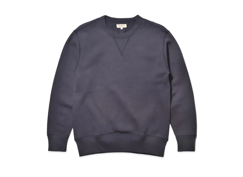 THE REAL McCOY'S 10 Oz. Loopwheel Crewneck Sweatshirt "Navy"