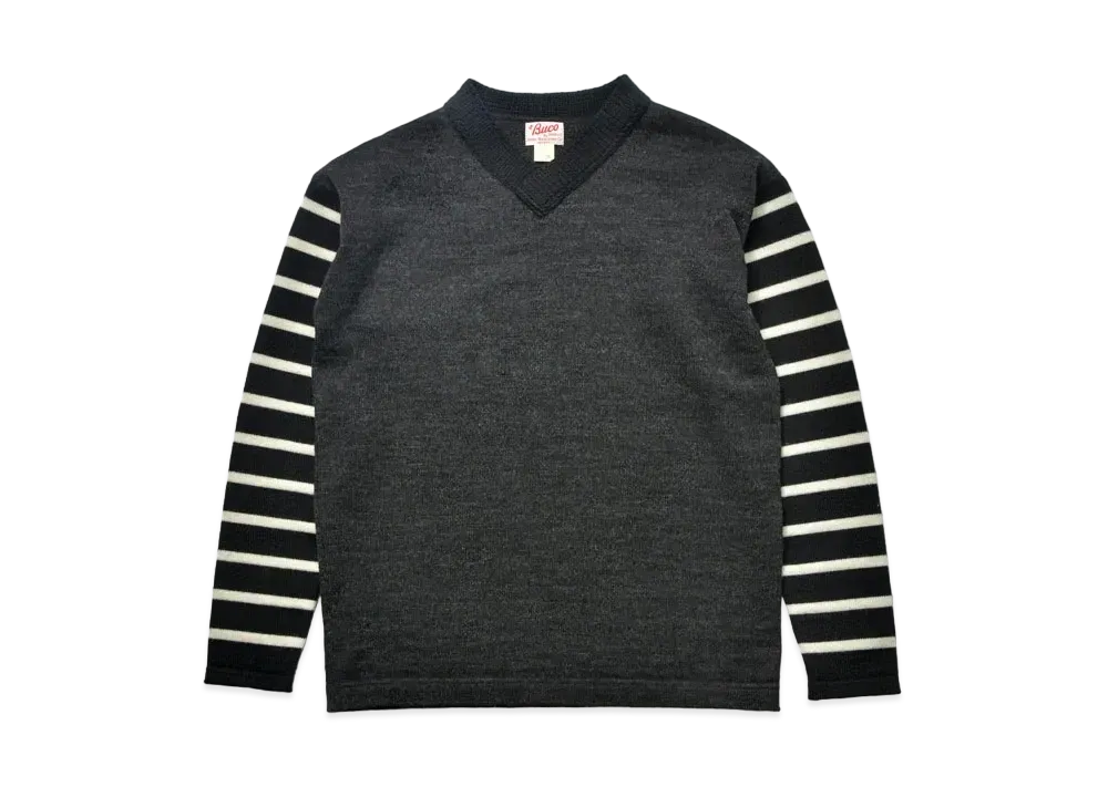 THE REAL McCOY'S Buco Wool Knit Motorcycle Jersey "Black"