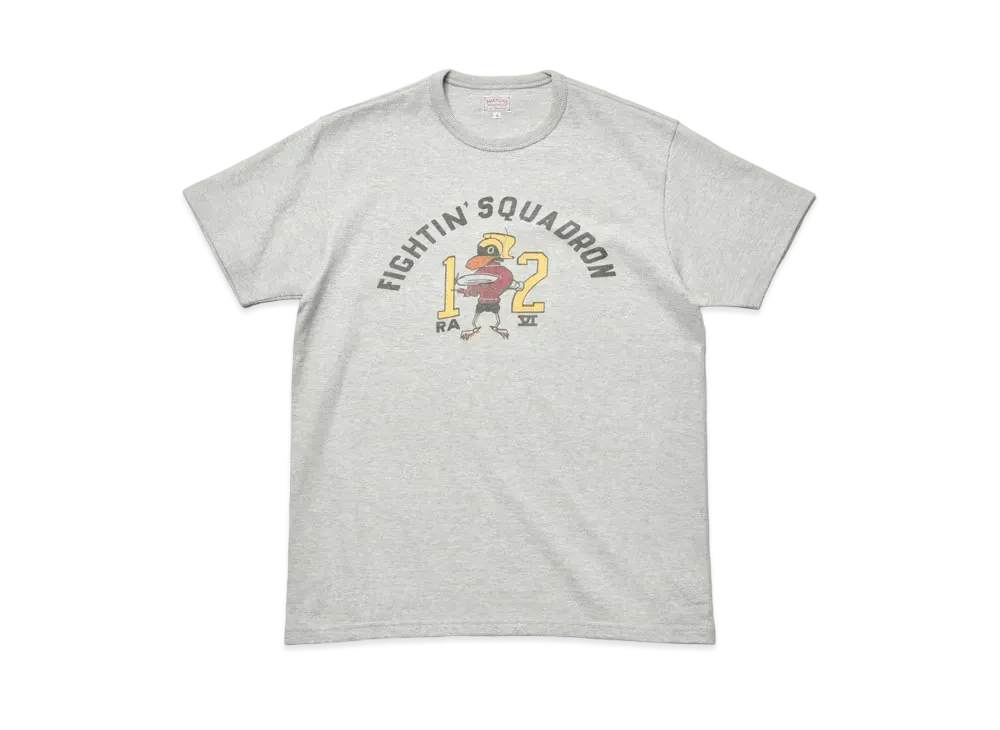 THE REAL McCOY'S American Athletic Tee / Fightin' Squadron "Snow Grey"