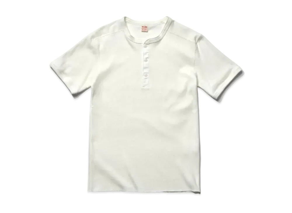 THE REAL McCOY'S Union Henley Undershirt S/S "White"