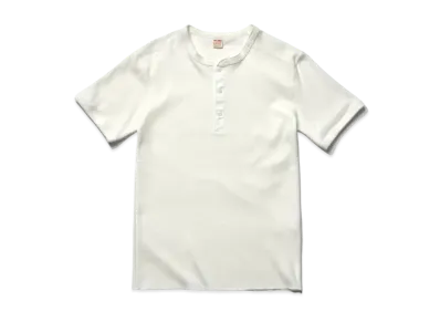 THE REAL McCOY'S Union Henley Undershirt S/S "White"