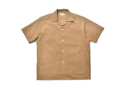 THE REAL McCOY'S Open Collar Resort S/S Shirt / Summer Corduroy "Beige"