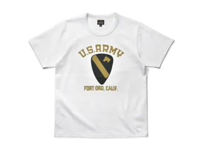 THE REAL McCOY'S Military Tee / Fort Ord "White"