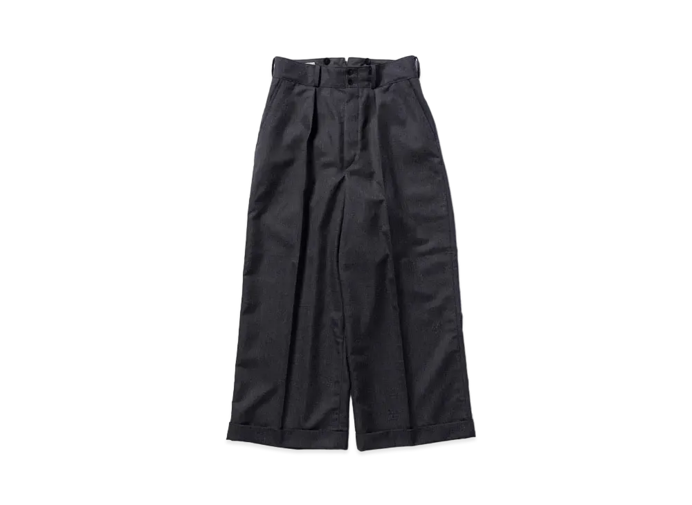 THE REAL McCOY'S Wool Oxford Bags "Black"