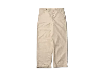 THE REAL McCOY'S Linen Atlier Trousers "Beige"