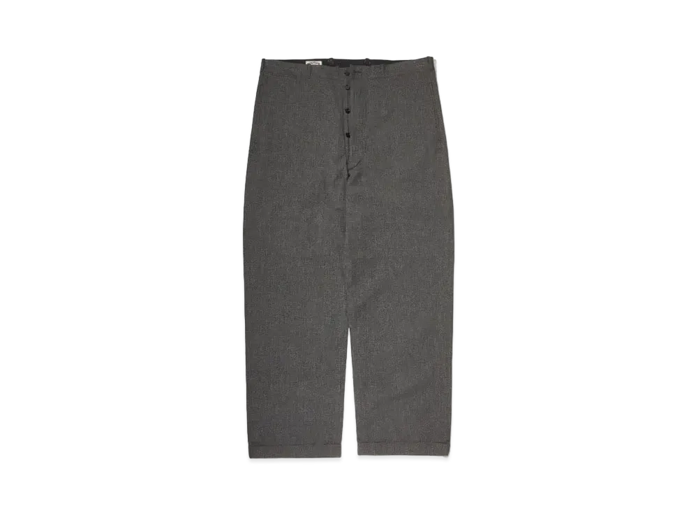 THE REAL McCOY'S Salt And Pepper Chambray Atlier Trousers "Salt Pepper"