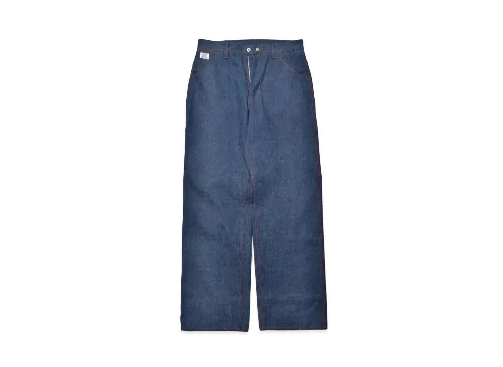 THE REAL McCOY'S Triple-Stitched Denim Work Trousers "Indigo"