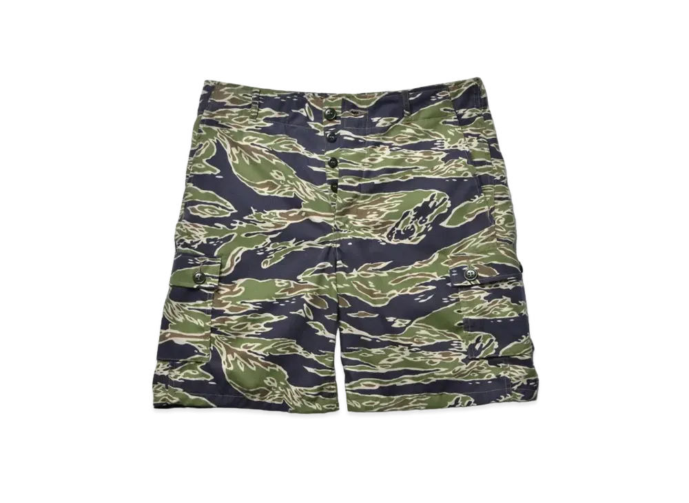 THE REAL McCOY'S Tiger Camouflage Civilian Shorts / Late War "Green"