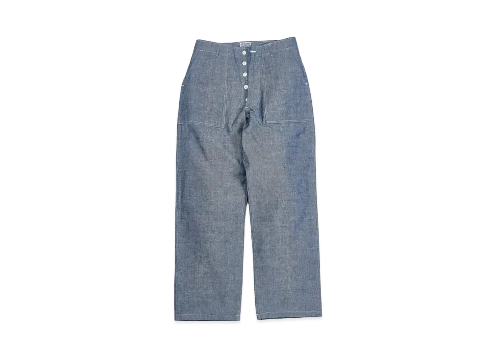 THE REAL McCOY'S Utility Trousers / Chambray "Light Blue"