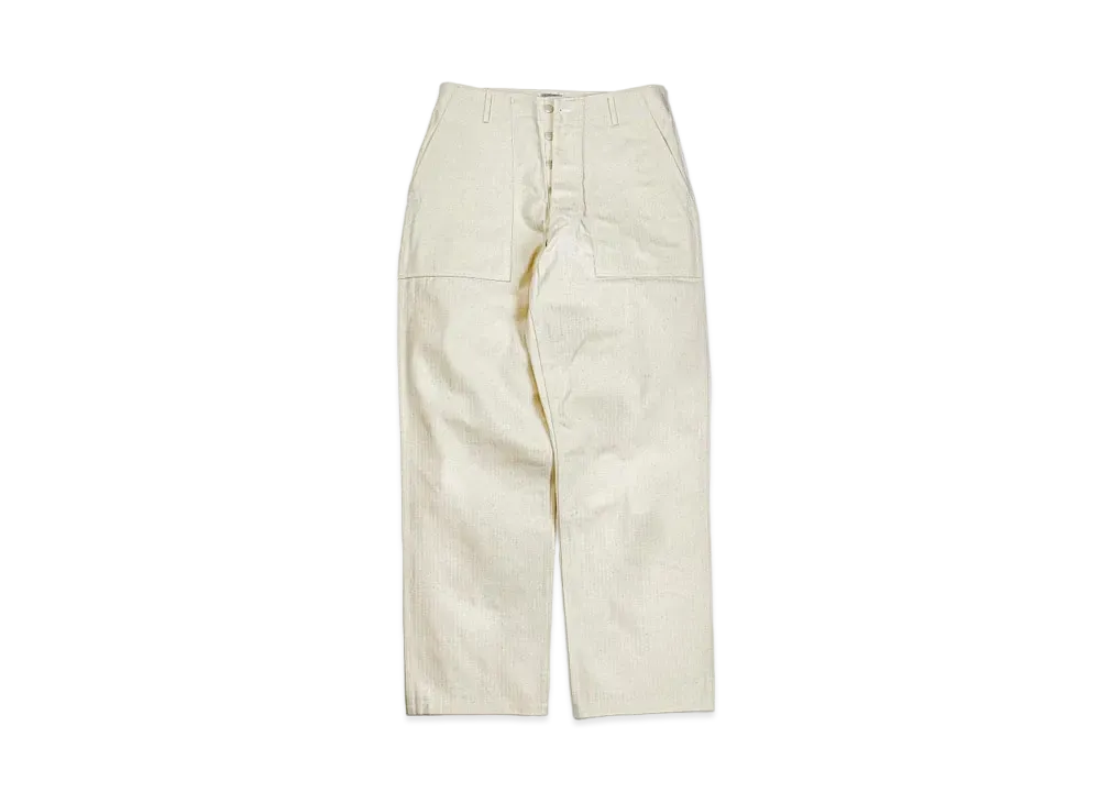 THE REAL McCOY'S Utility Trousers / White Hbt "Ercu"
