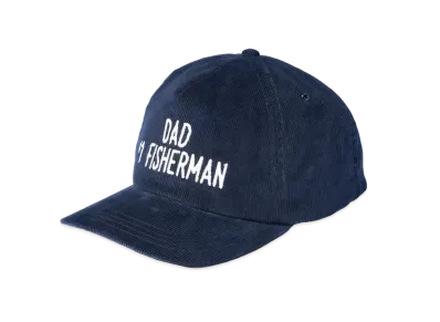THE REAL McCOY'S Five Panel Corduroy Cap / #1 Fishing Dad "Navy"