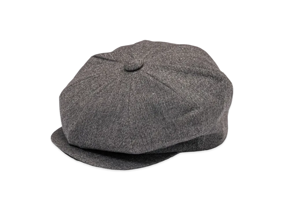 THE REAL McCOY'S Salt And Pepper Chambray Newsboy Cap "Salt Pepper"