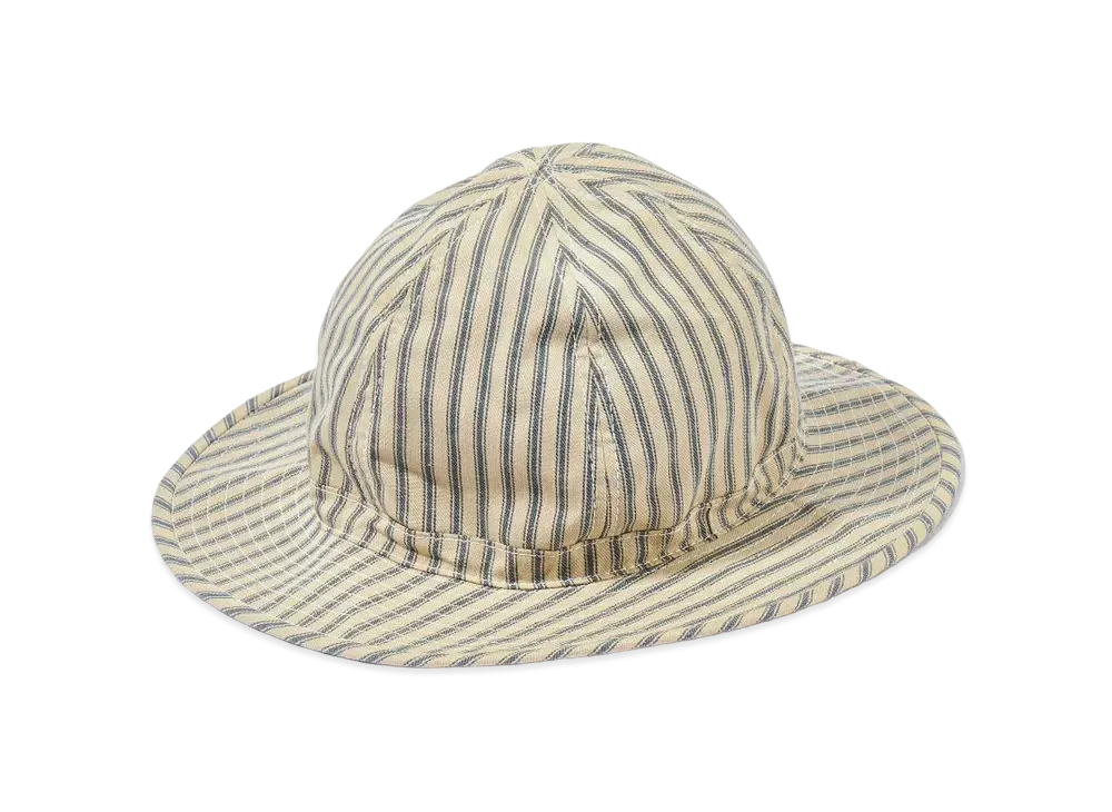 THE REAL McCOY'S Ticking Stripe Daisy-Mae Hat "Ecru"