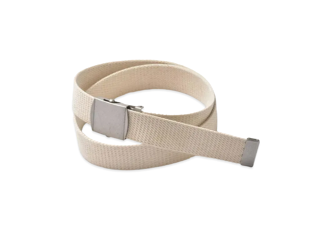 THE REAL McCOY'S White Trouser Uniform Belt "White"