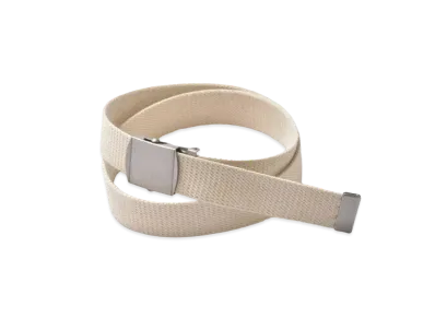THE REAL McCOY'S White Trouser Uniform Belt "White"