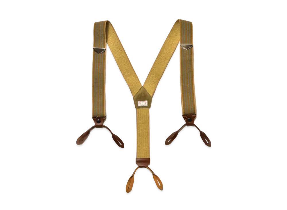 THE REAL McCOY'S Double Diamond Heavy Duty Suspenders 