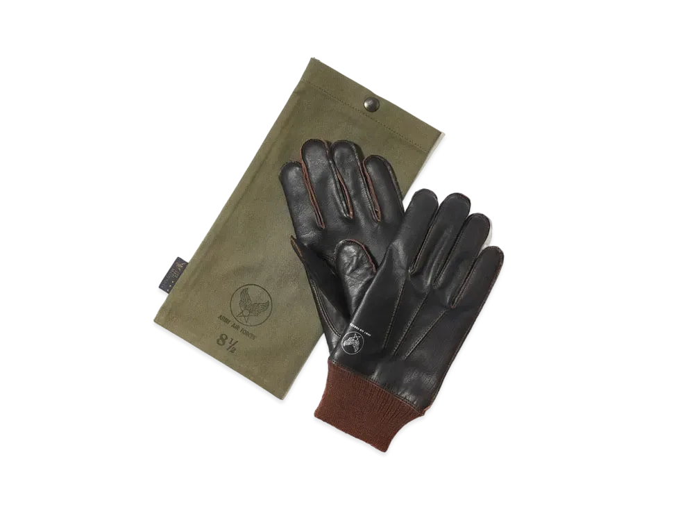 THE REAL McCOY'S Type A-10 Glove, Flying Winter "Seal Brown"