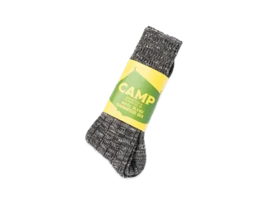 THE REAL McCOY'S Outdoor Wool Socks 'Camp' "Charcoal"