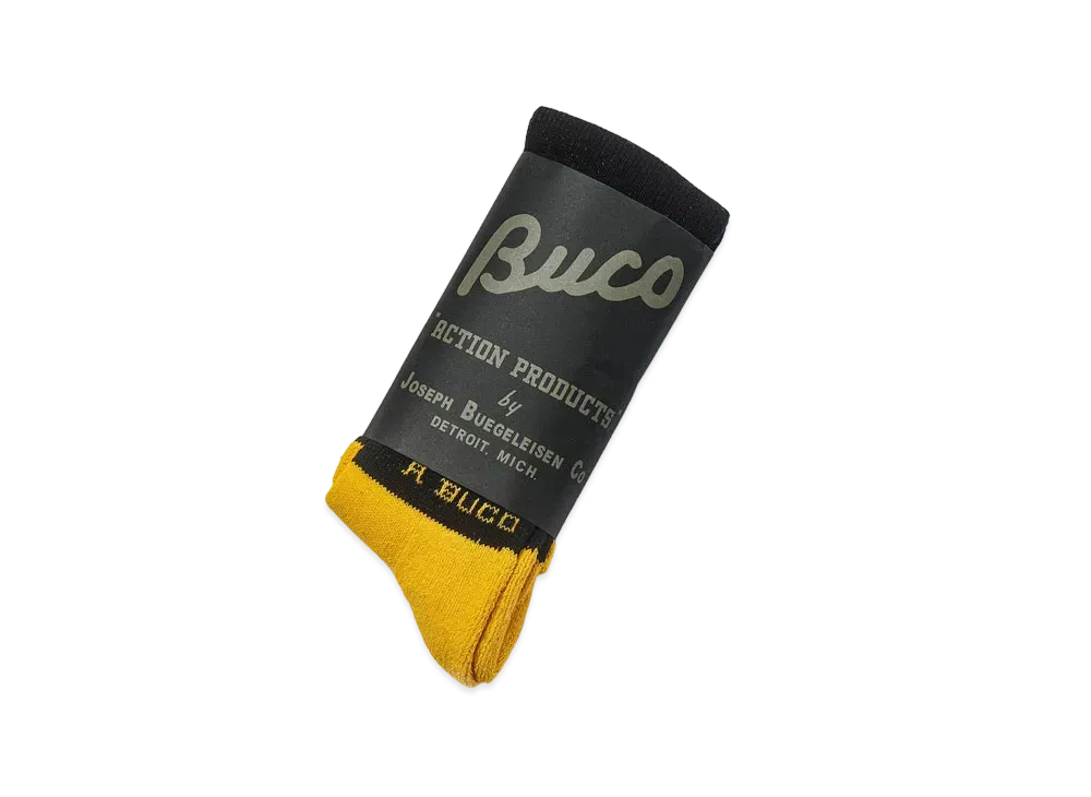 THE REAL McCOY'S Buco Striped Action Socks "Yellow Black"