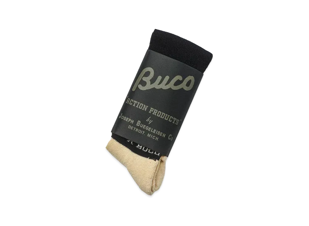 THE REAL McCOY'S Buco Striped Action Socks "White Black"