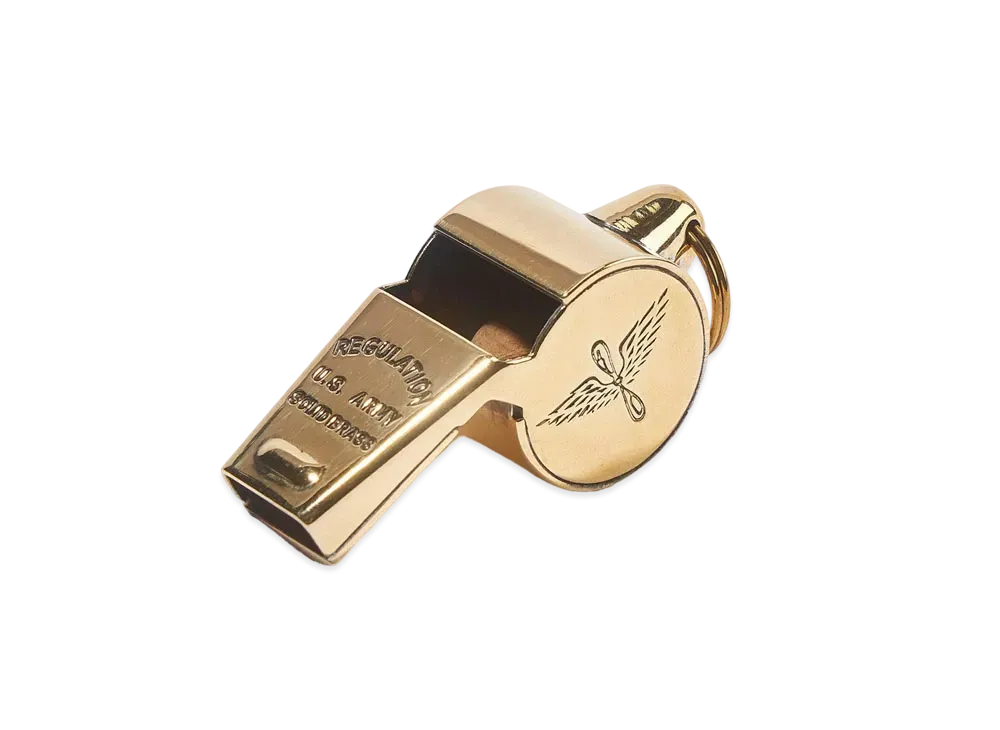 THE REAL McCOY'S Aviator Whistle / Brass "Brass"