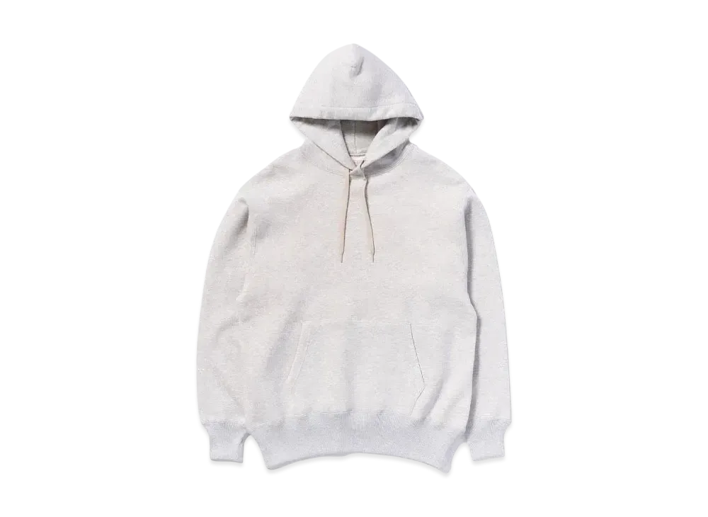 THE REAL McCOY'S 10 OZ. Loopwheel Hooded Sweatshirt "Snow Grey"