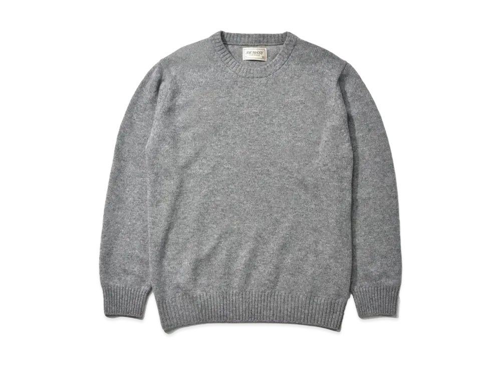 THE REAL McCOY'S Wool Crewneck Sweater "Gray"