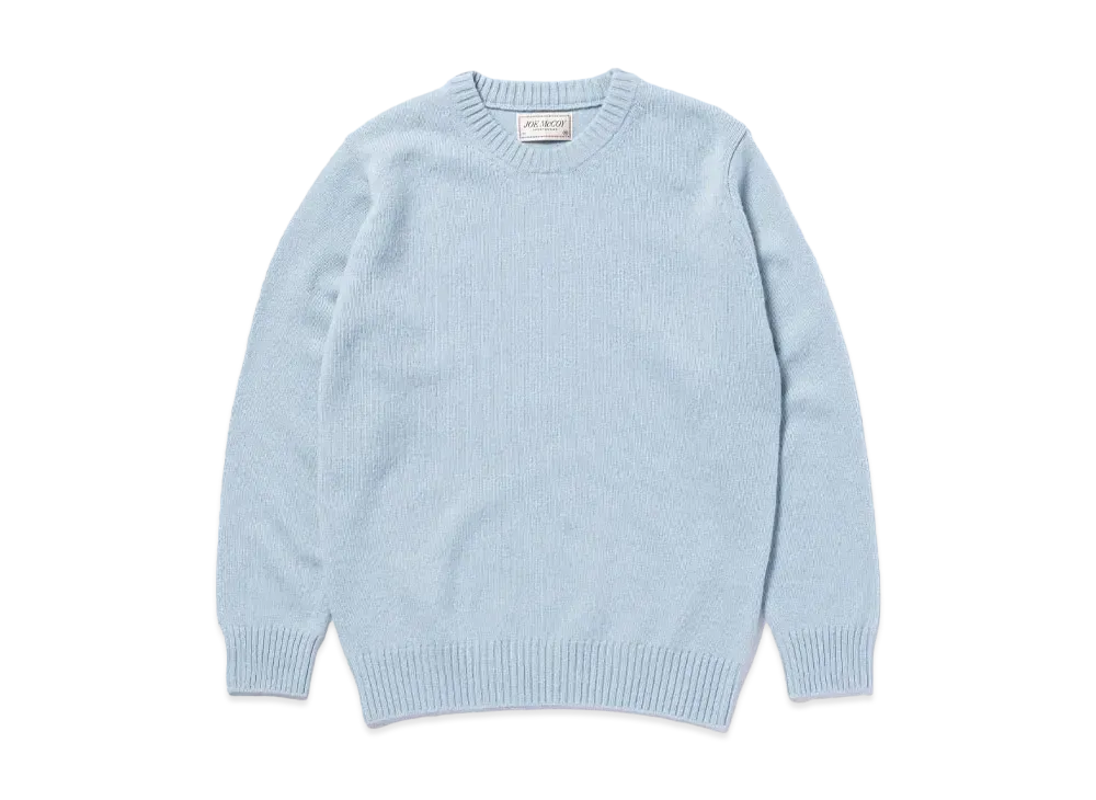THE REAL McCOY'S Wool Crewneck Sweater "Light Blue"