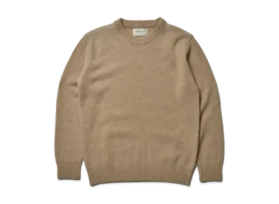 THE REAL McCOY'S Wool Crewneck Sweater "Beige"