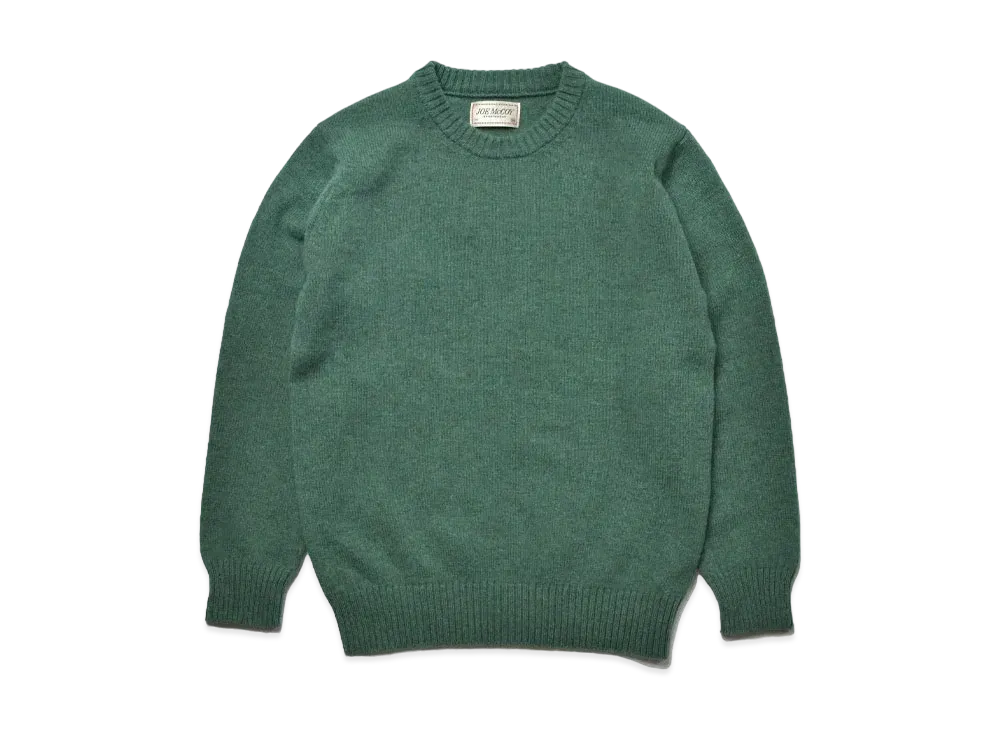 THE REAL McCOY'S Wool Crewneck Sweater "K.Green"