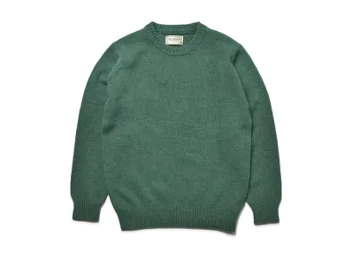 THE REAL McCOY'S Wool Crewneck Sweater "K.Green"
