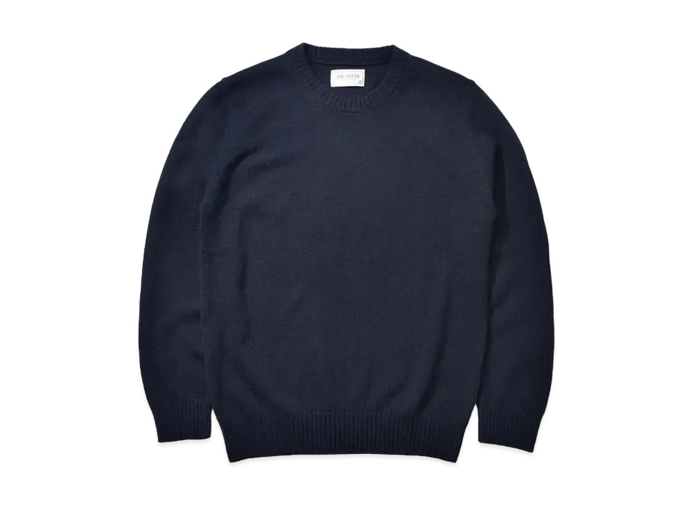 THE REAL McCOY'S Wool Crewneck Sweater "Navy"