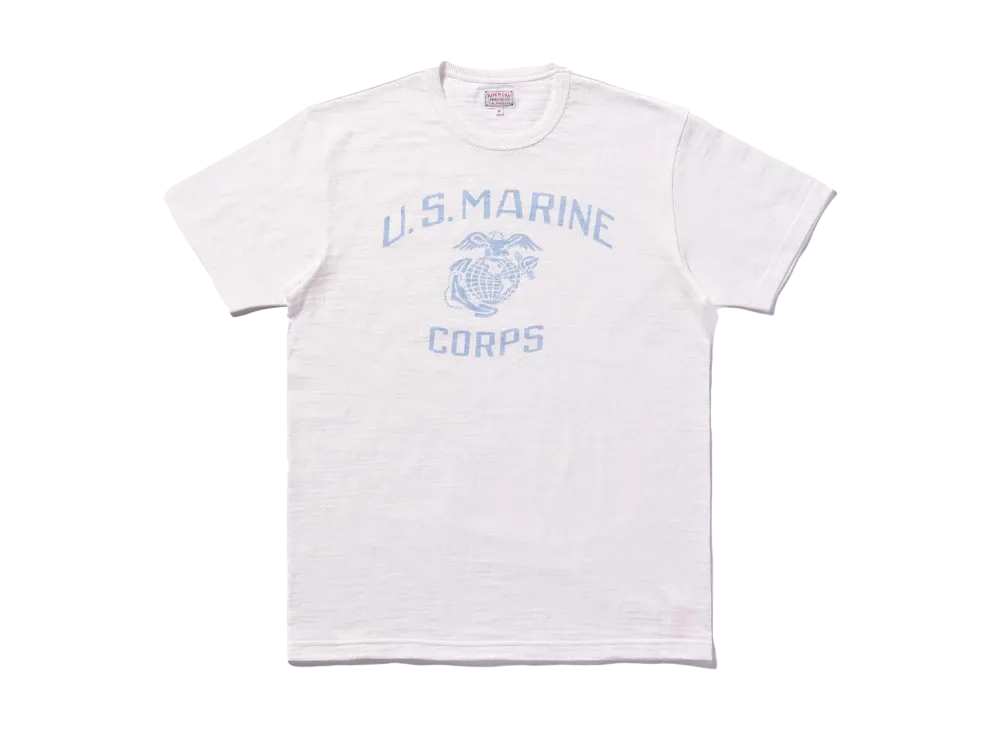 THE REAL McCOY'S American Athletic Tee / U.S.Marine Corps "Milk"