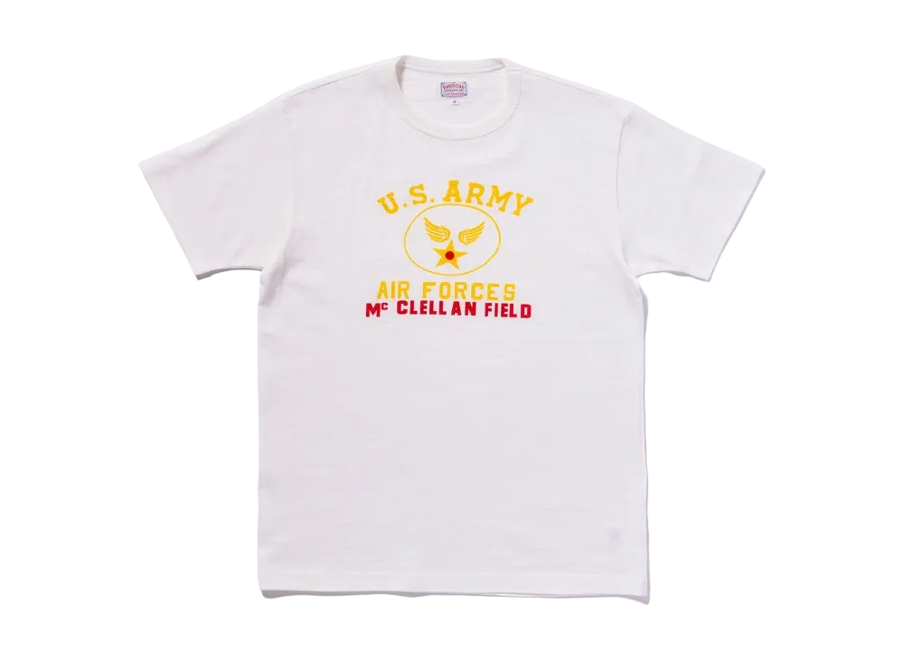 THE REAL McCOY'S American Athletic Tee / Usaaf Mcclellan "Milk"