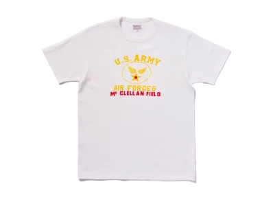 THE REAL McCOY'S American Athletic Tee / Usaaf Mcclellan "Milk"