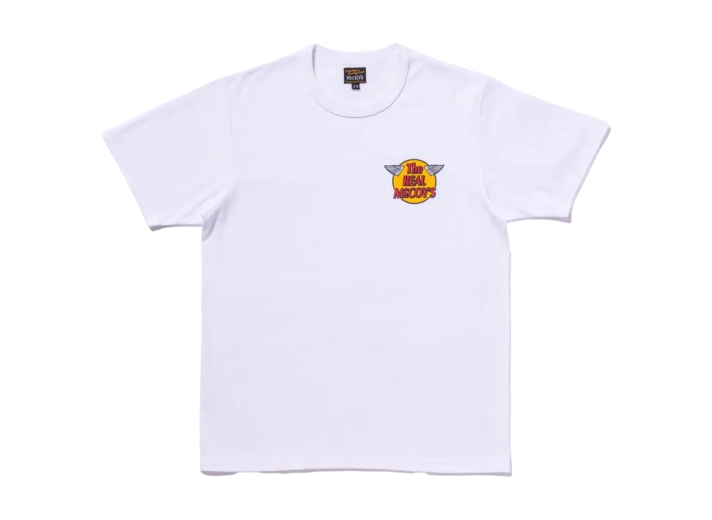 THE REAL McCOY'S The Real Mccoys Logo Tee S/S "White"