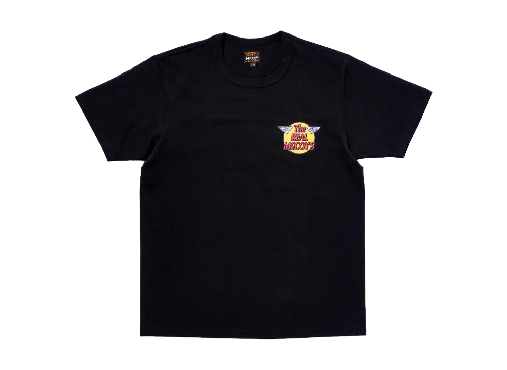 THE REAL McCOY'S The Real Mccoys Logo Tee S/S "Black"