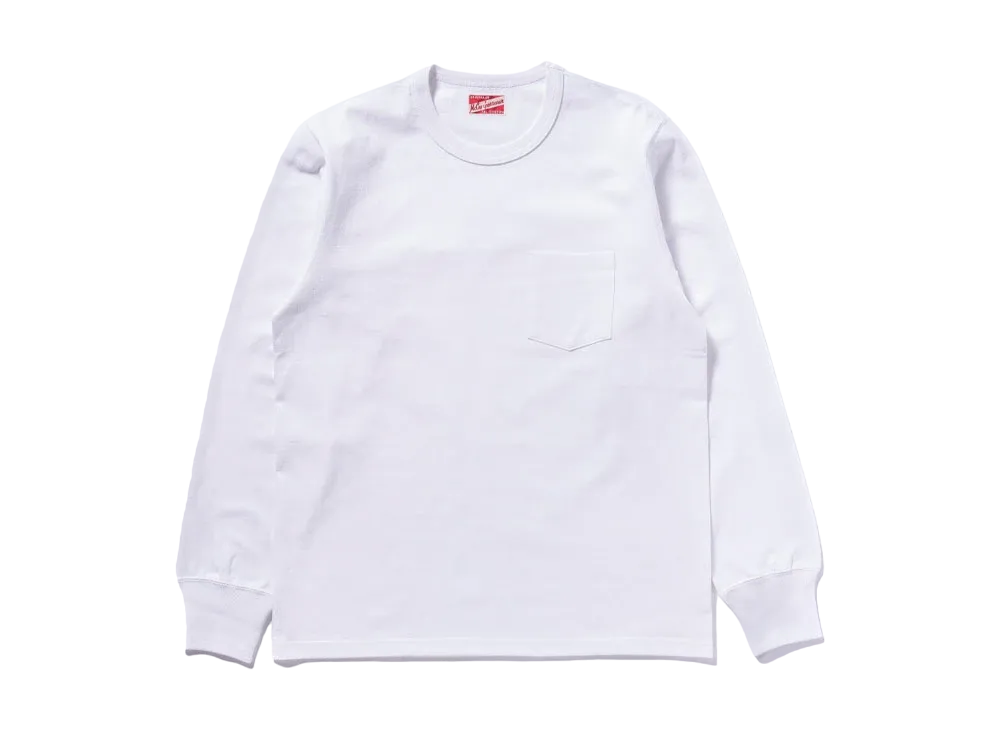 THE REAL McCOY'S Pocket Tee L/S "White"