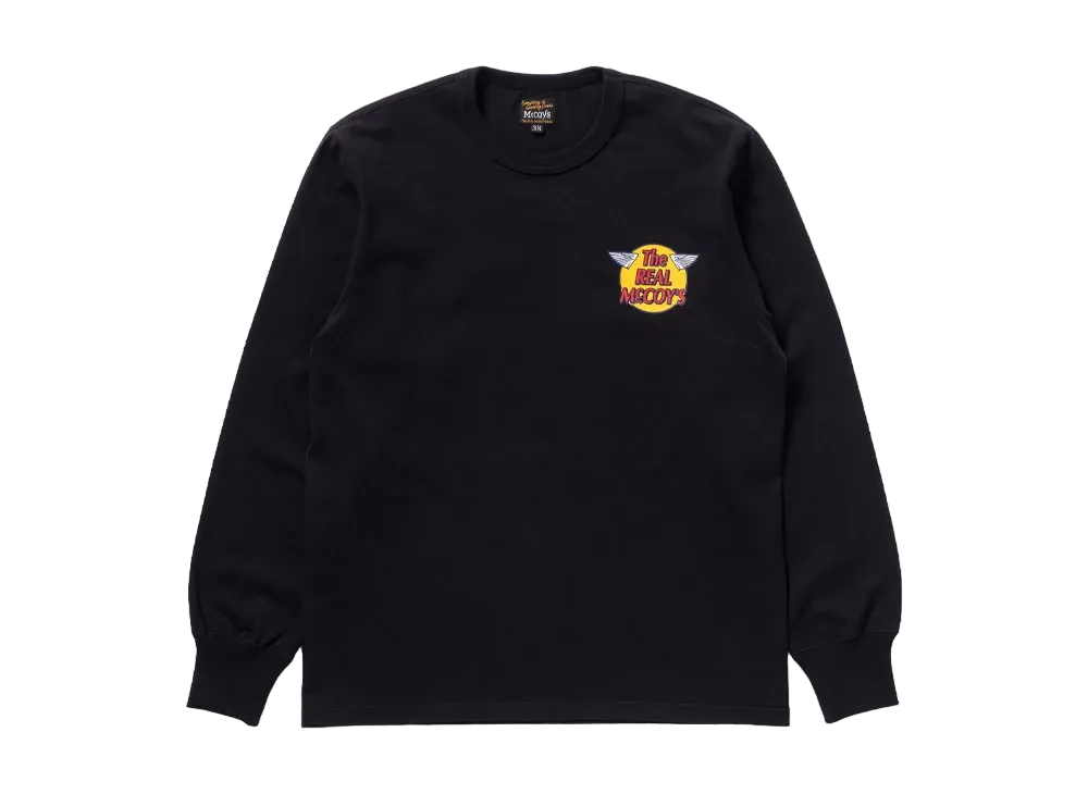 THE REAL McCOY'S Logo Tee L/S "Black"