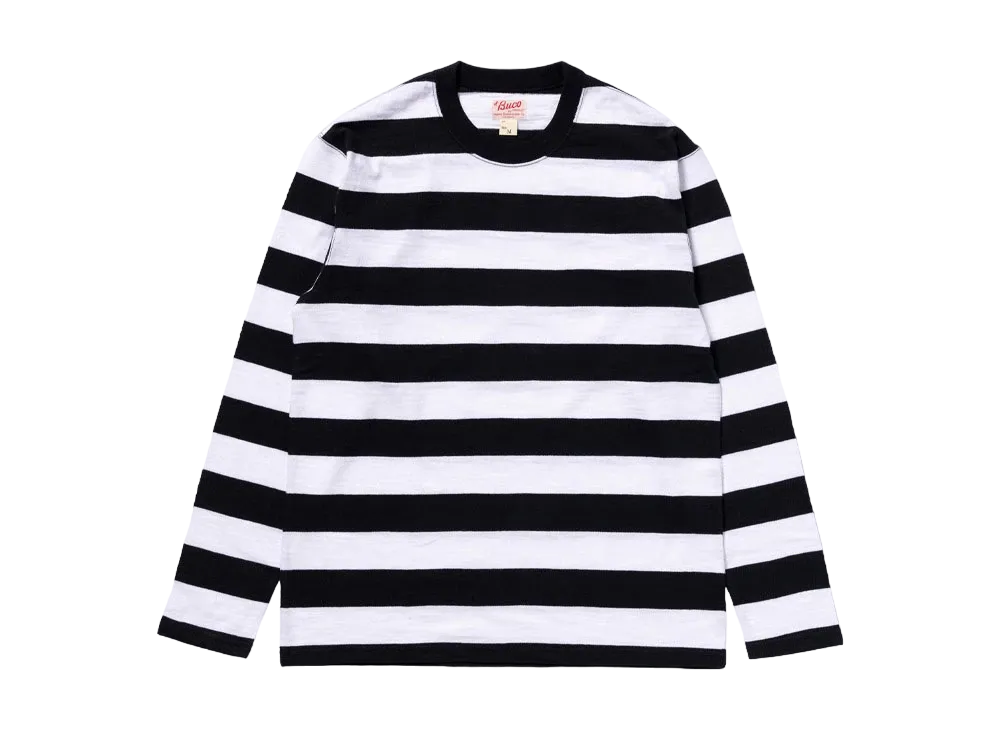 THE REAL McCOY'S Buco Stripe Tee L/S "White"